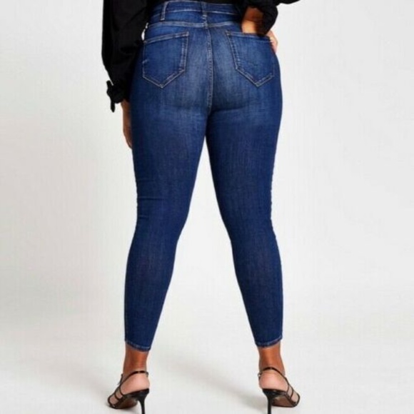 River Island Womens NWT Hailey High Rise Jeans Size Plus 18 - Picture 5 of 7